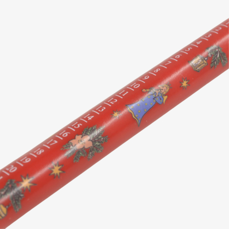 Adventskalender Stabkerze rot