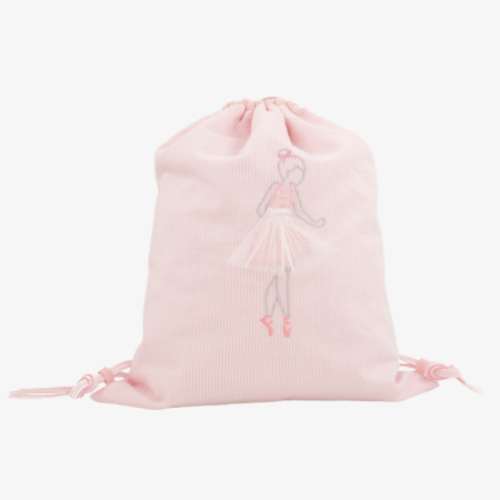 Sackerl mit Ballerina und Rucksackträgern