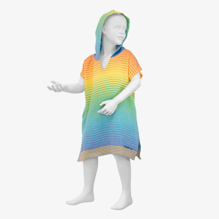 Kinder Strandponcho rainbow