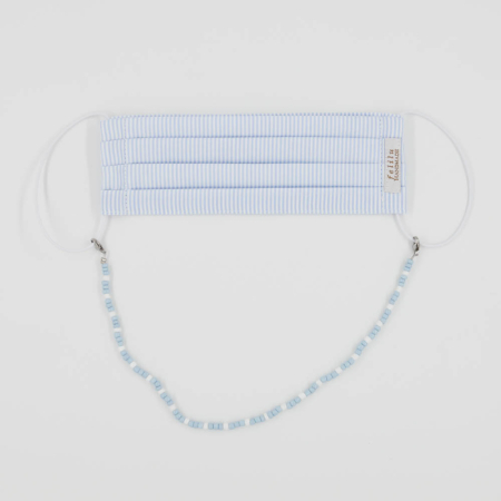 Maskenkette hellblau von felilu