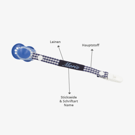 personalisable pacifier strap