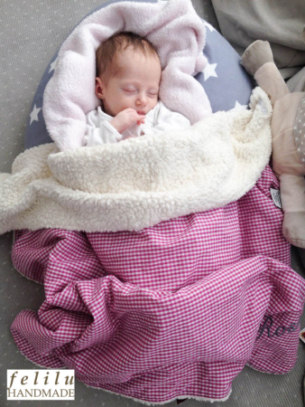 Babydecke mit Plüsch von felilu