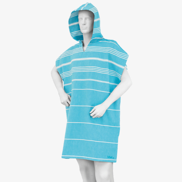 beach poncho aqua