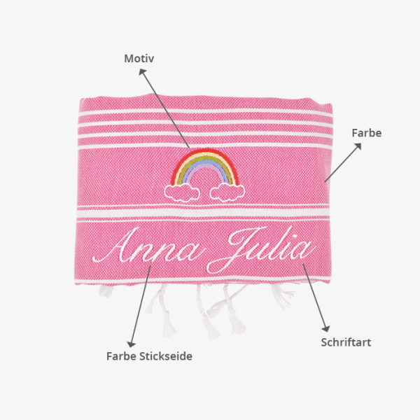 personalised hamam towel