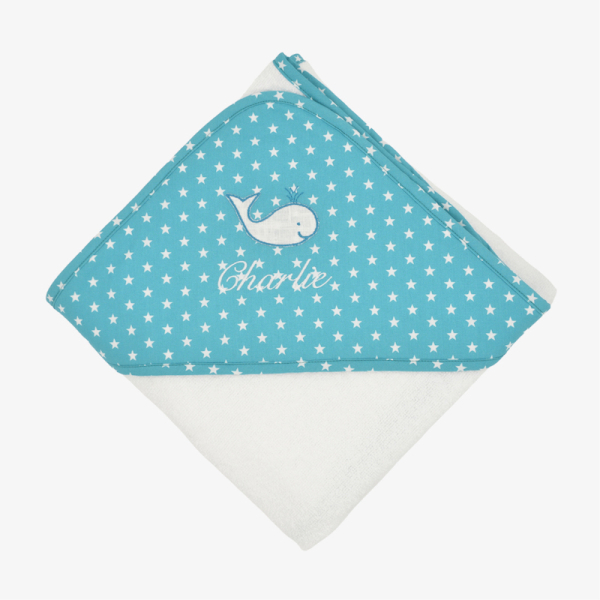personalised hooded towel for babies