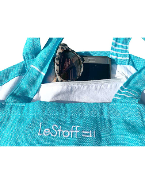 Hamam Bag Zippfach von le stoff mit felilu Bestickung
