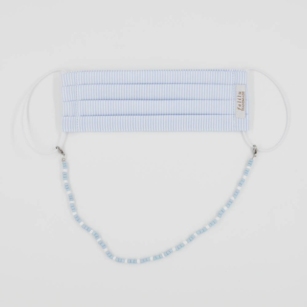 Maskenkette hellblau von felilu