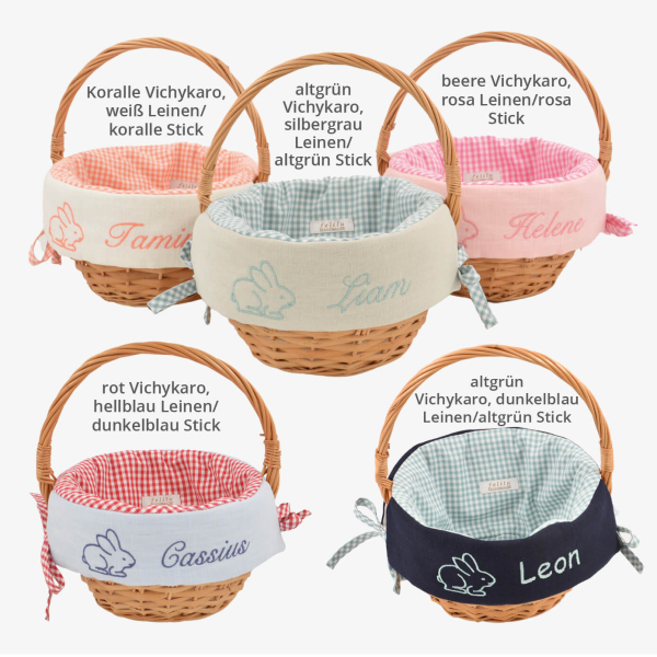 personalised Easter baskets by felilu