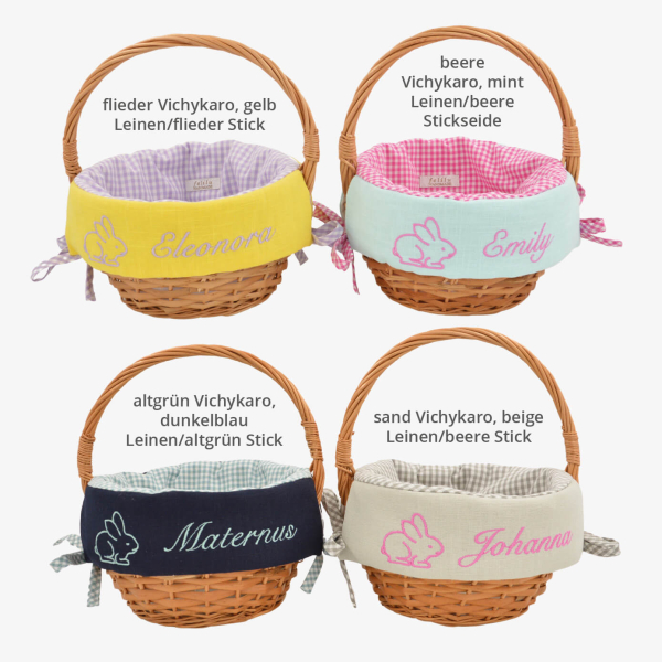 personalised Easter baskets by felilu