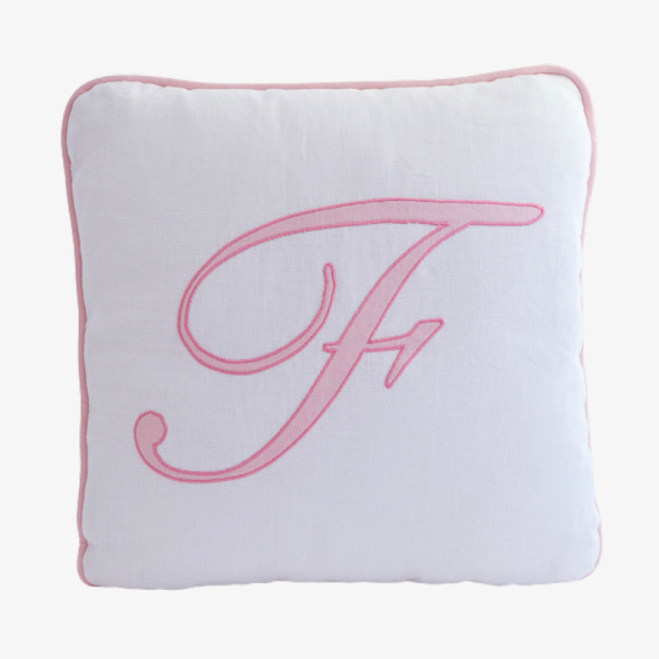 cushion with custom letter
