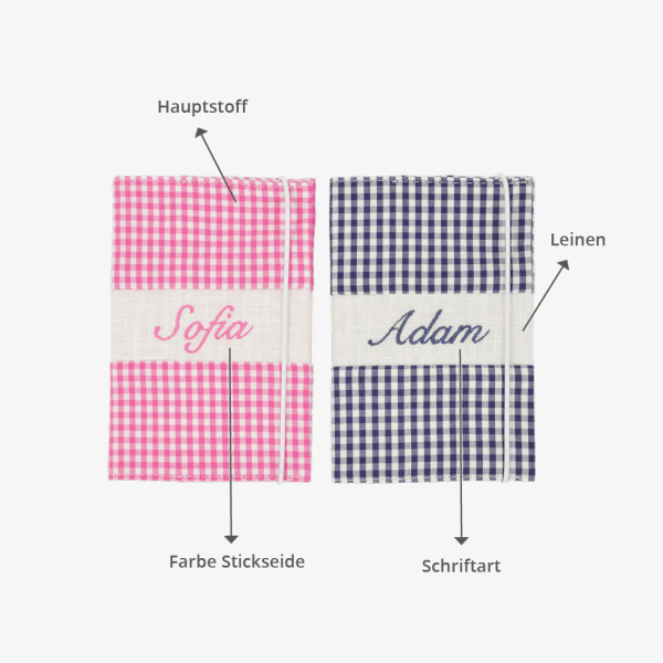 personalisable passport cover with name