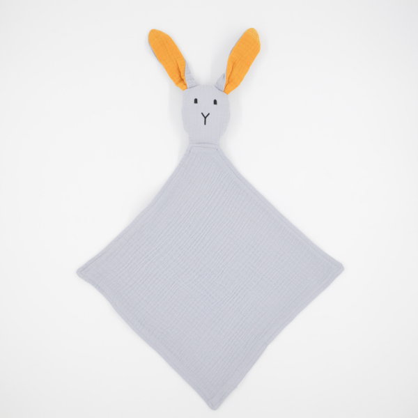 Schmusetuch Hase grau