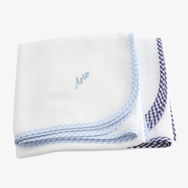 Muslin baby blankets with name