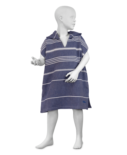 Strandponcho dunkelblau