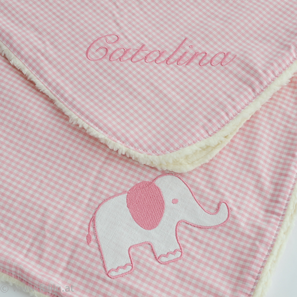 Babydecke mit Baumwoll-Teddy von felilu