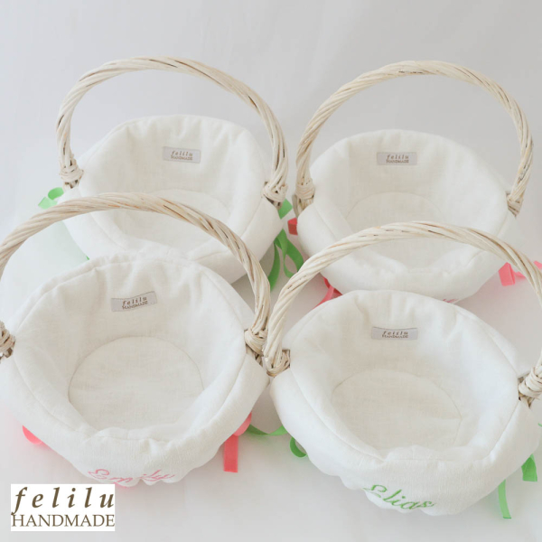 Streukörbchen für Blumenblüten für die Hochzeit