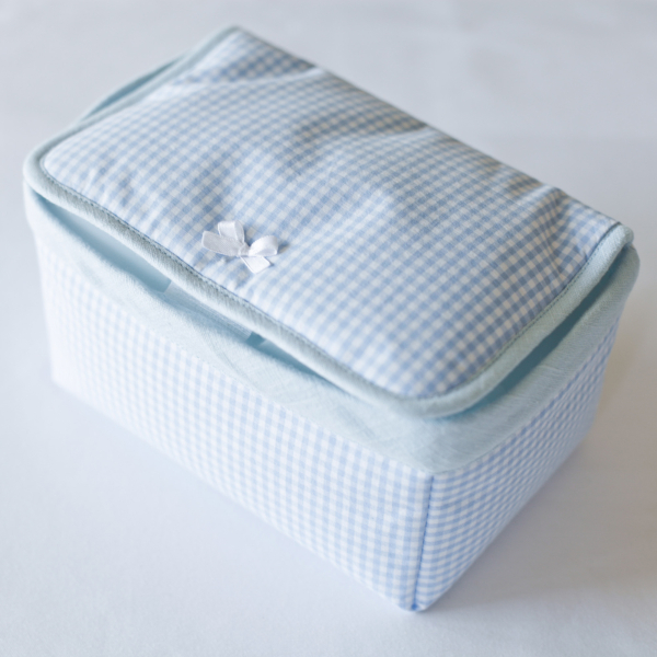 Feuchttücherbox-Hülle hellblau